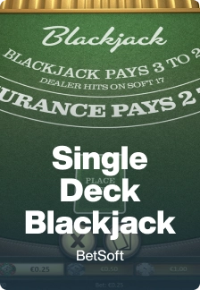 Single Deck Blackjack game tile